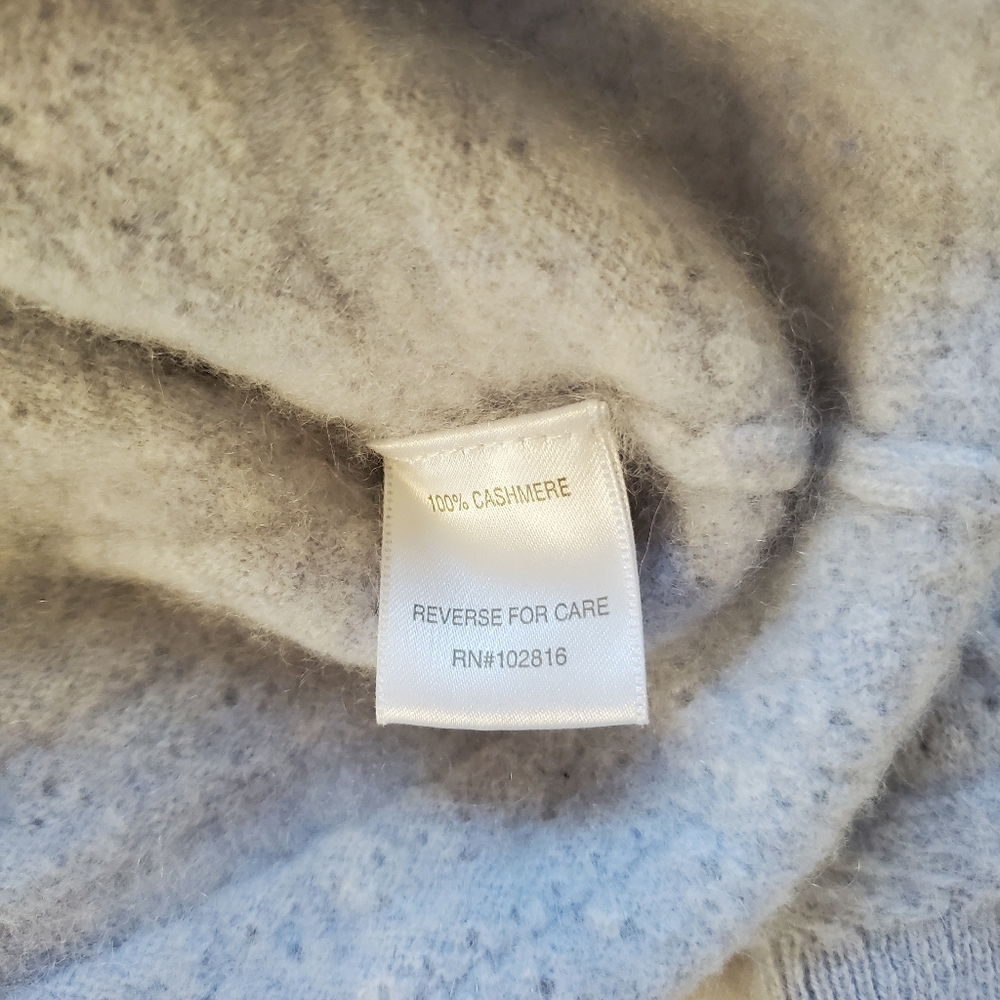 Garnet Hill Cashmere Pointelle-Stripe Sweater - Picture 3 of 6
